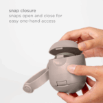 On-The-Go Dual Soother Pod, Keep'S Baby'S Binkies Clean and Accessible, Portable for Travel, Nappy Bag Accessory Must Have for Newborns, Taupe 6 bd63dbbfd61550a09dbe362d846f56d2