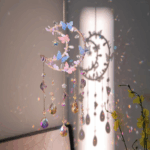 Hangable Room Decor Moon & Butterfly & Flower Design Dream Catcher, Artificial Crystal Hanging Decor, Home Deocr Sun Catcher for Garden Window Living Room Bedroom, Bedroom Decor, Home Decor 4 c78910885ef7b409c72133466347331f