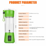 Portable Electric Blender Juicer Fruit Blender Maker Milk Shaker Upgraded 6 ca6706bfcba581a97f8f8c3ea4e79747