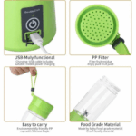 Portable Electric Blender Juicer Fruit Blender Maker Milk Shaker Upgraded 12 cb7abbfd308fdb14a6254719e5388bd4