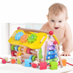 Wooden Musical House Shape Sorter Activity Box Toy Interactive Educational Play 8 d9739d2693829a0ec822cdee0aab577a