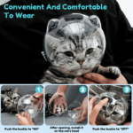 Cat Muzzle Anti-Bite Breathable Protective Space Hood Mask Cover Muzzle Helmet Cat Grooming Transparent Space Hood Pets Supplies 5 dd4c572a1ff930d49091426492ddcf67 4