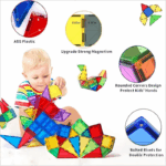 Magblock 66PCS Magnetic Building Blocks Sets Magnetic Tiles Construction Toys for 3-10 Years Old Kids Montessori Educational Toy 6 e14deb3aa5db8e76f87ab4e240737888