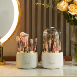 Makeup Brush Holder Dustproof 360 Rotation Makeup Brush Holder Desk Organizer 9 e2a975732220815b66ff673712f92e83