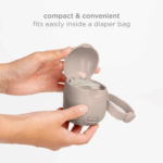 On-The-Go Dual Soother Pod, Keep'S Baby'S Binkies Clean and Accessible, Portable for Travel, Nappy Bag Accessory Must Have for Newborns, Taupe 4 e470803fb13d648aafd3b5e2995d9ade