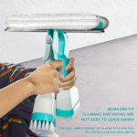 4 in 1 Spray Window Cleaning Brush,Multi-Functional Double-Sided Glass Squeegee Set,Non-Slip Handle Sponge Scrub for Mirror Door 4 ed9fde033af6e60a85370493685d4f30