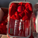 Mini Suitcase Lipgloss Bundle - Comes with 5 Random Lipglosses & a Scrunchie, Lip Care Kit with Lip Balm, Lip Gloss, and Lipstick - Cosmetic, Makeup Lip Oil - Gift, Glossy Everyday Pink 16 ef6a3236455fc486cba77af553ad861a