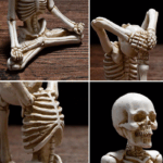 Halloween Horror Desktop Decoration Resin Ornaments Feature Modeling Yoga Skull Skeleton 7 f60adfbd1272450f01942e3d7db4a668