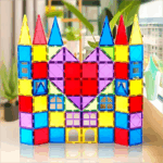 Magblock 66PCS Magnetic Building Blocks Sets Magnetic Tiles Construction Toys for 3-10 Years Old Kids Montessori Educational Toy 3 f82a52d256631ed504313246d0decf54