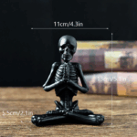 Halloween Horror Desktop Decoration Resin Ornaments Feature Modeling Yoga Skull Skeleton 5 f96fdb61a83c2d6641203951ef023b7a