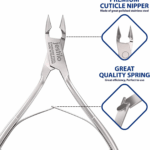 Cuticle Remover Tool Set Cutter and Pusher - Stainless Steel Professional Nipper Nail Care Tools Salon Level Mani-Pedi at Home Silver (Silver) (JC-NP-S) 3 fb1107725764980f50740111c85f82c7