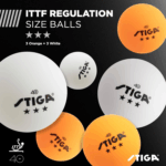 Performance 4 Player Ping Pong Paddle Set of 4 – Table Tennis Rackets, 6 – 3 Star Orange and White Balls 5 fec19516e58d3ead1ccf72134d73db44